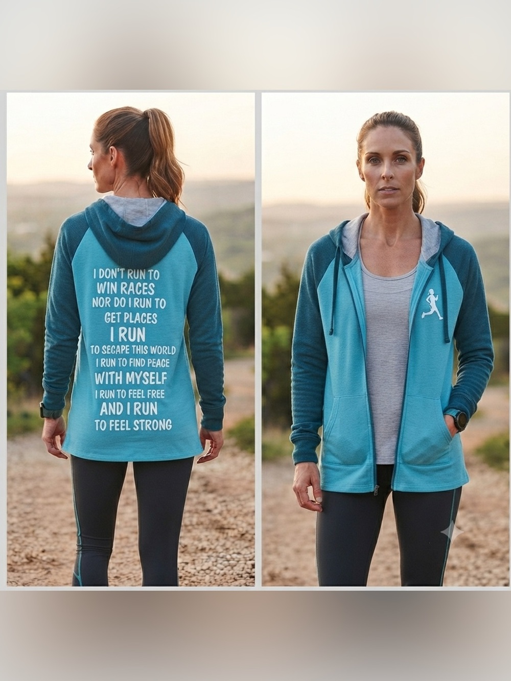 Xersion Oversized Long Runner Zip Up Sweatshirt